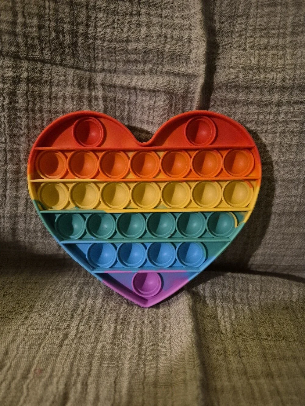 4 Rainbow Pop-It Fidget Toys - Colorful Stress Relief - A